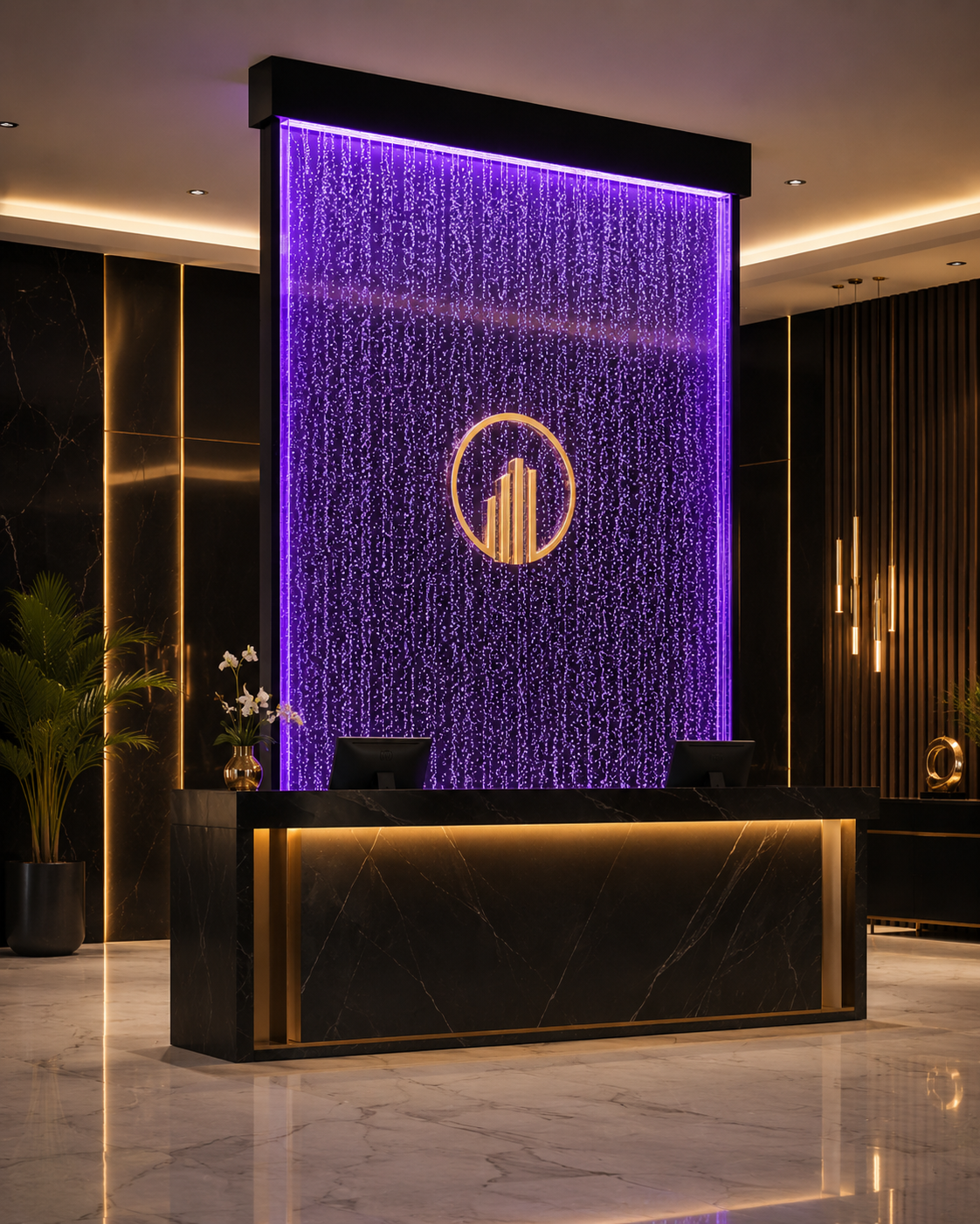 Commercial Logo Bubble Wall Panel